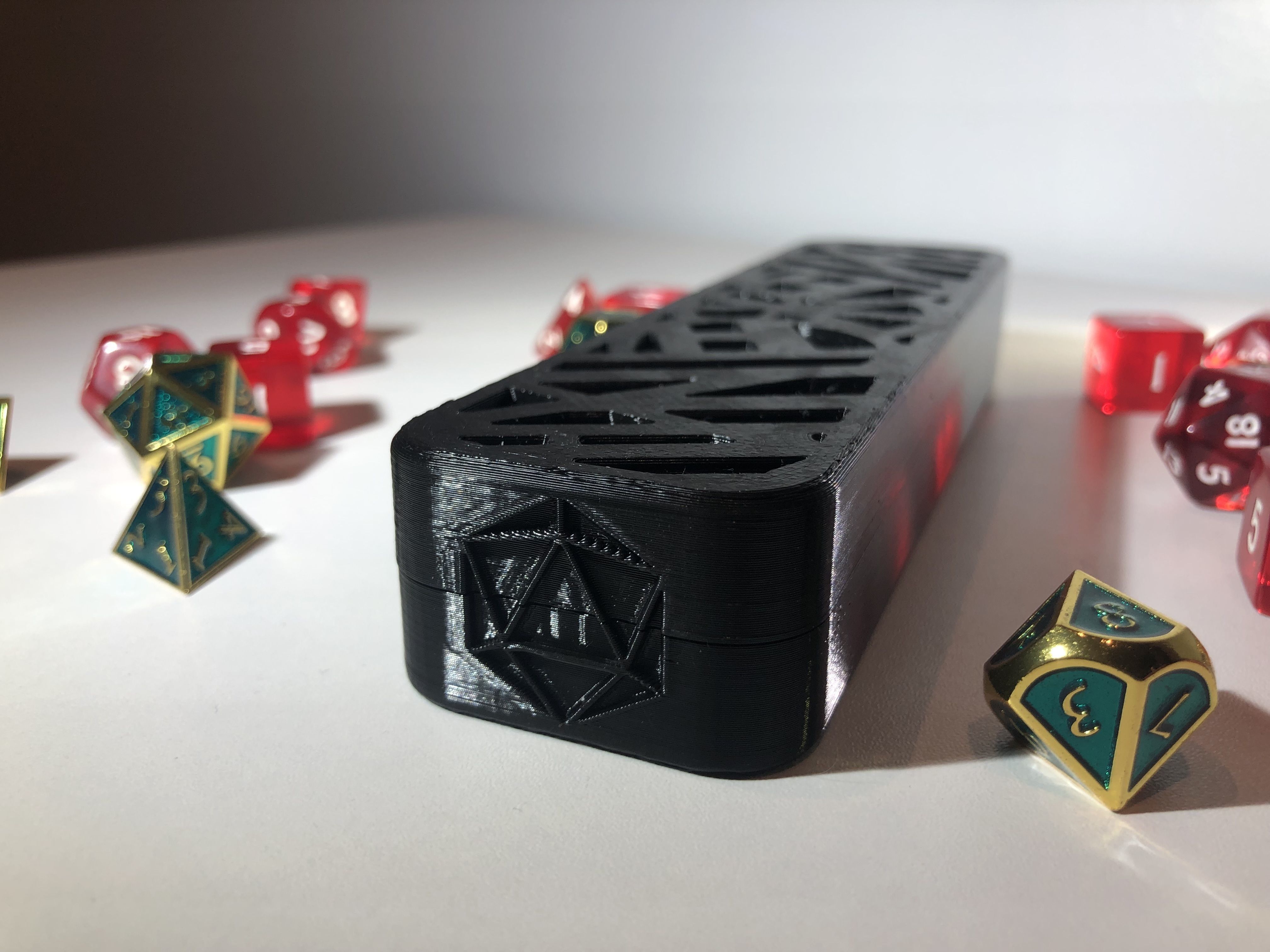 Dnd Dice Holder - Dungeons and Dragons -Customizable Dice Holder 3D print model_12