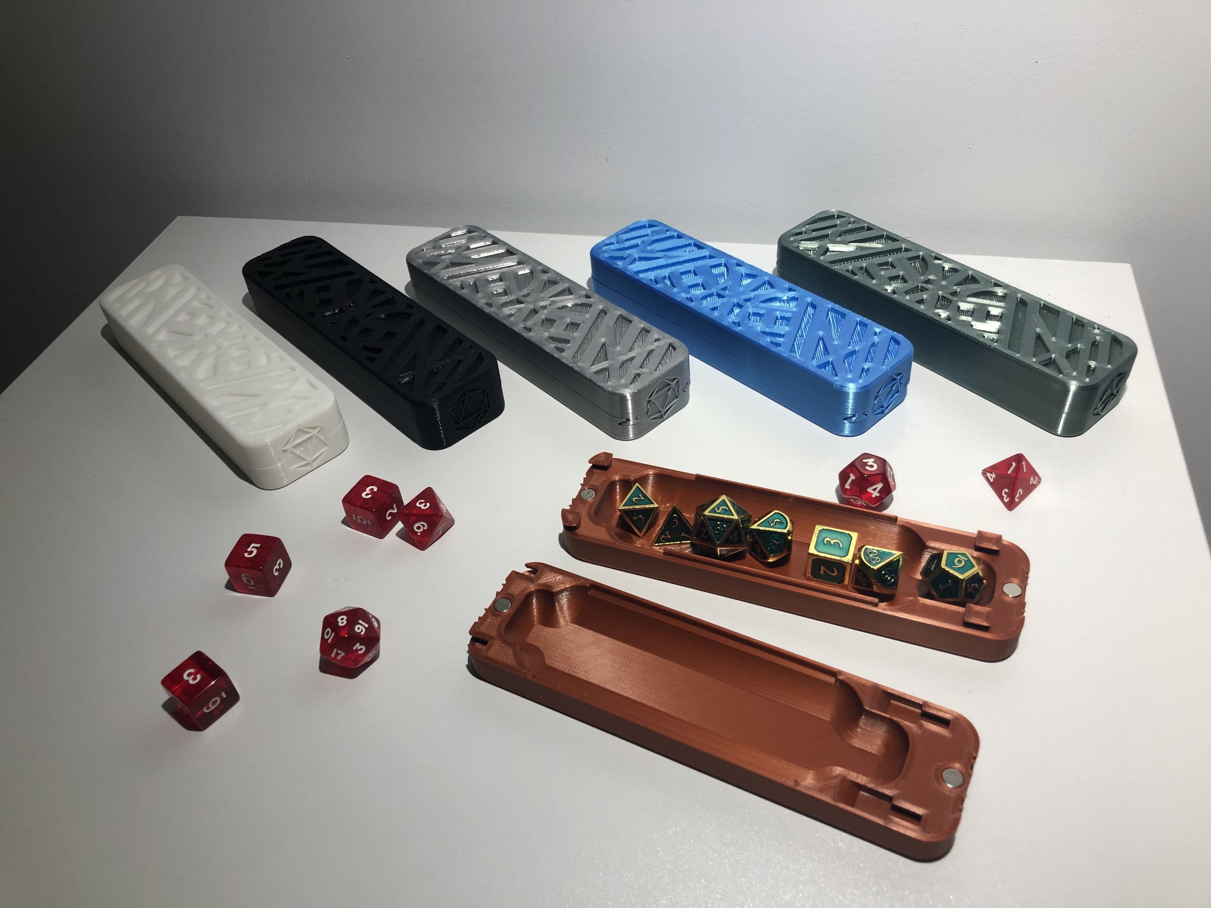 Dnd Dice Holder - Dungeons and Dragons -Customizable Dice Holder 3D print model_8