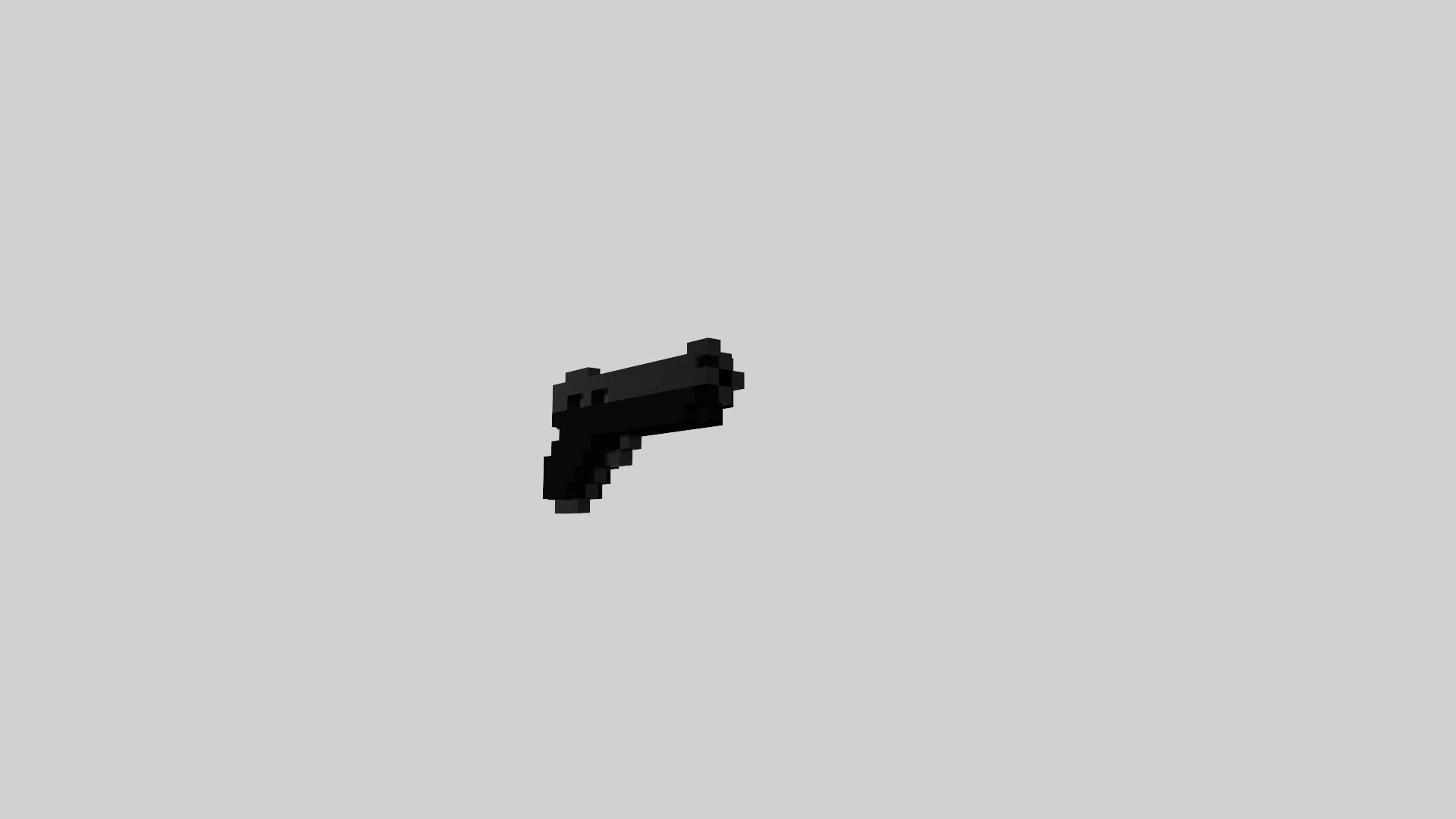 Glock Voxel Low-poly 3D model_4