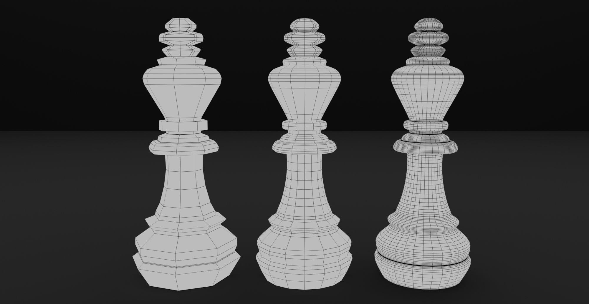 Chess pieces Free Free low-poly 3D model_6