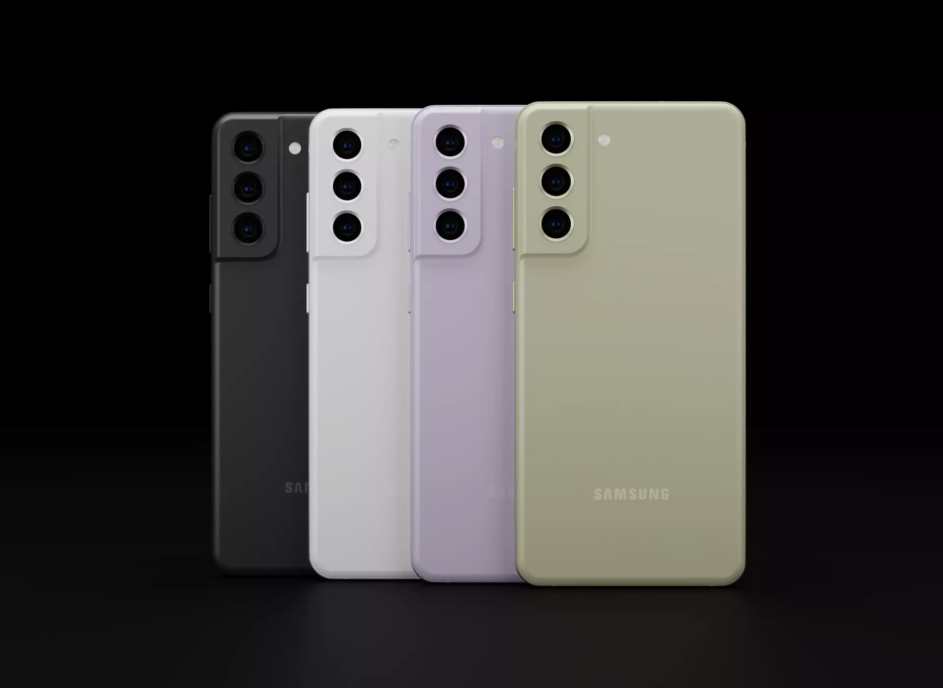 Samsung Galaxy S21 FE 5G in Official Colors Low-poly 3D model_0