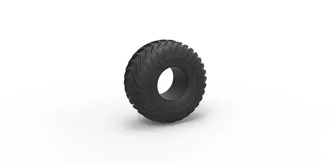 Offroad tire 10 Scale 1 to 10