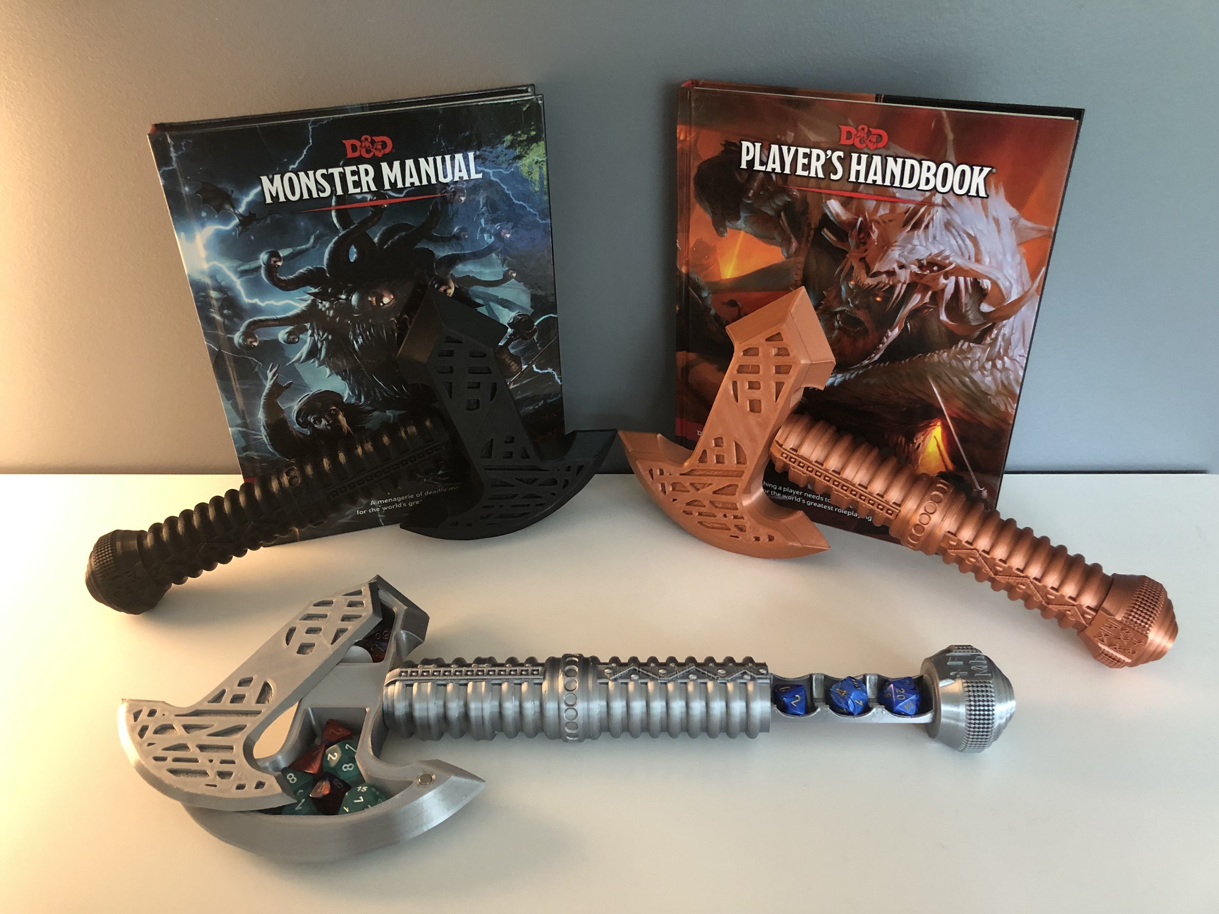 Dnd Dice Axe - Dungeons and Dragons 3D print model_1