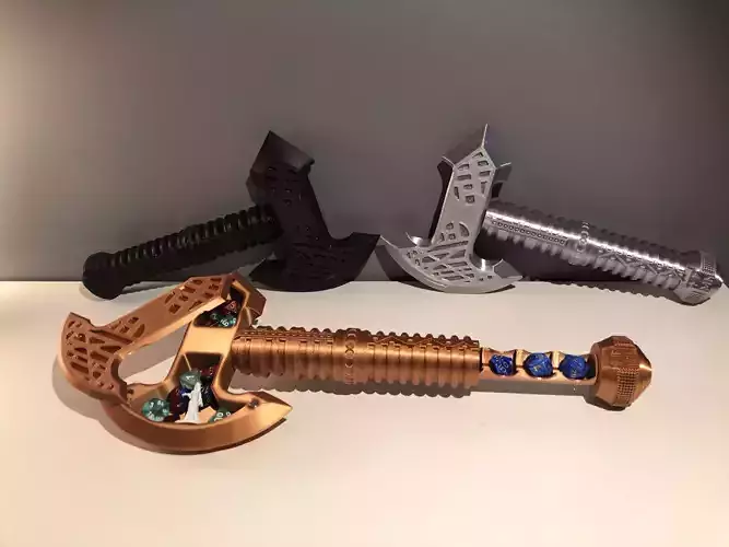 Dnd Dice Axe - Dungeons and Dragons 3D print model