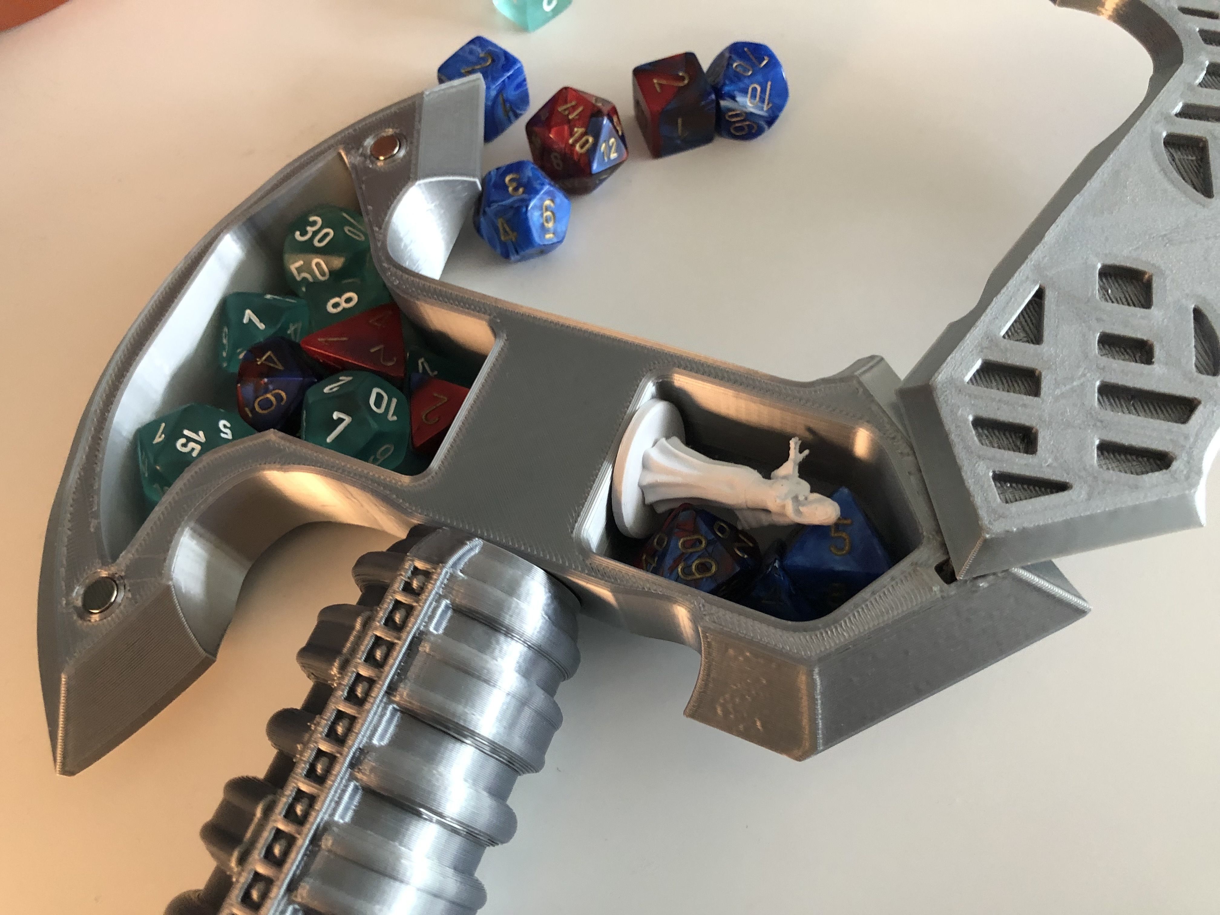 Dnd Dice Axe - Dungeons and Dragons 3D print model_3
