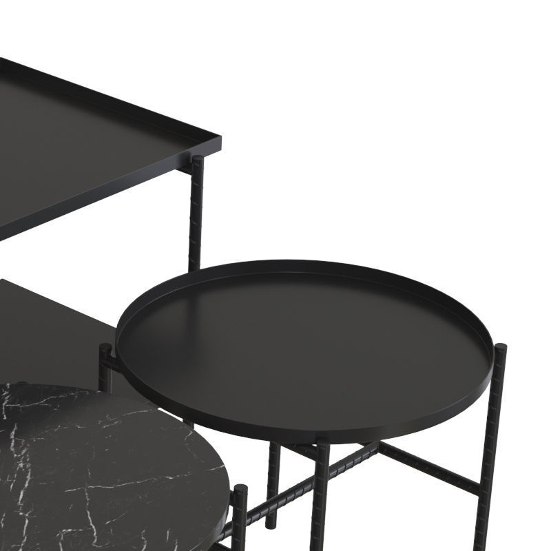 Rebar Side Table 3D model_2