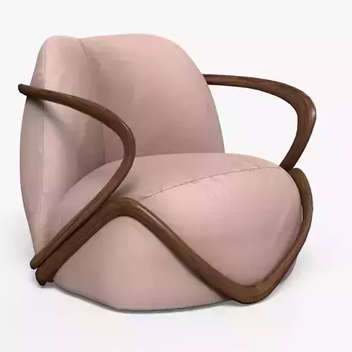 Hug ArmChairs in blue and pink 