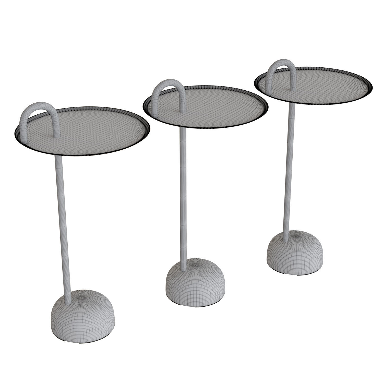 Bowler Table 3D model_4