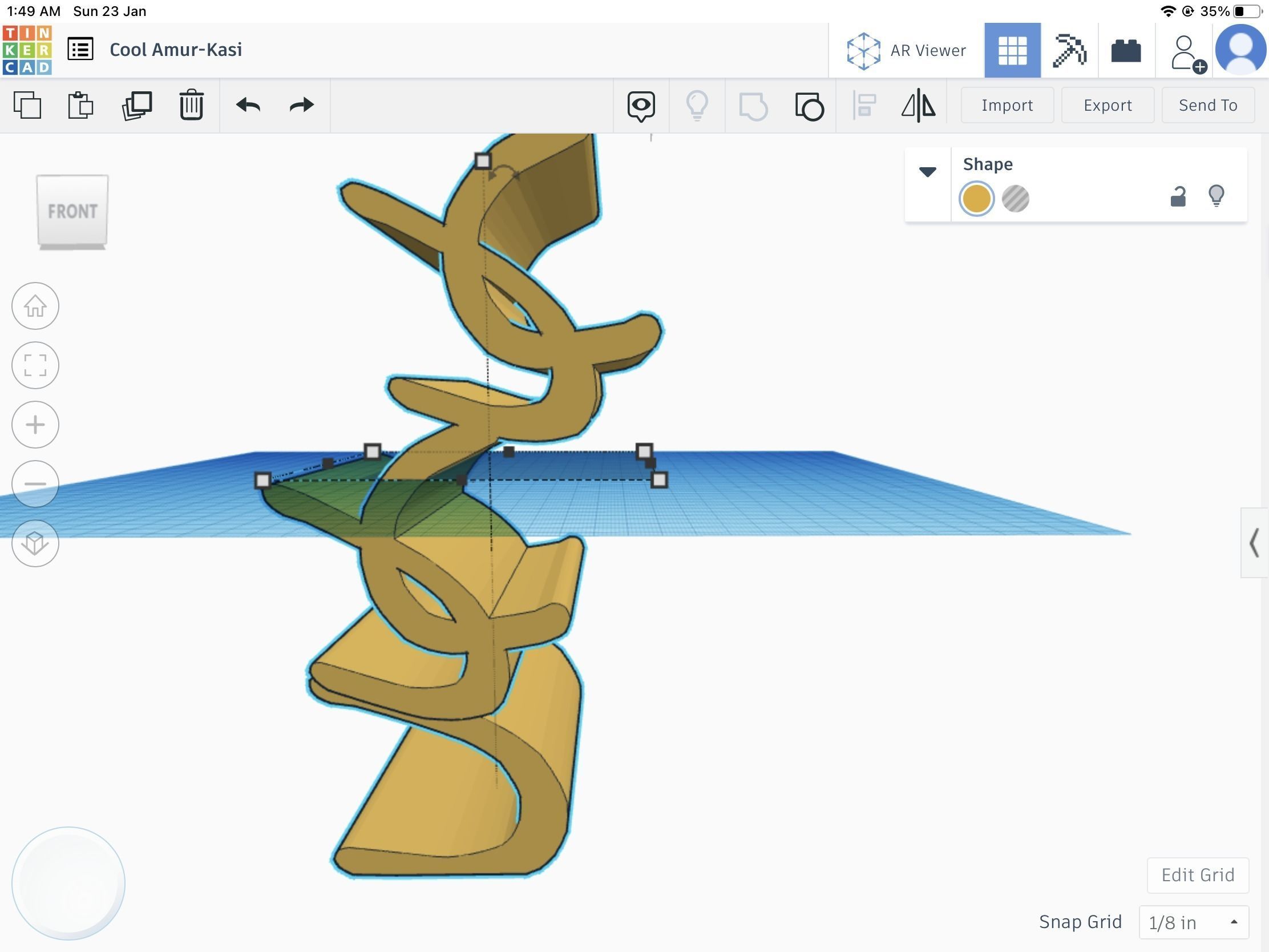 Book shelf stl file 3D print model_1