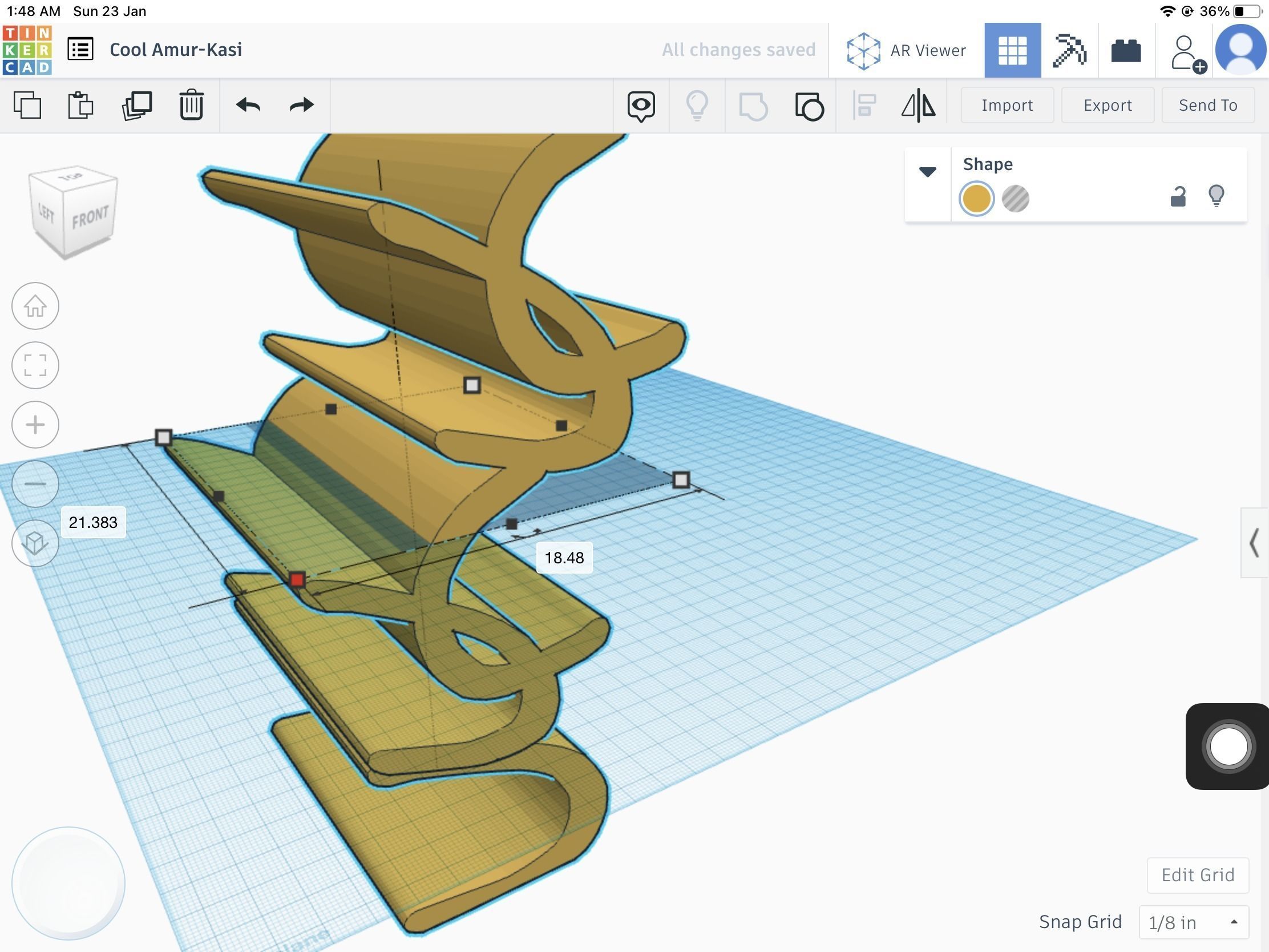 Book shelf stl file 3D print model_4