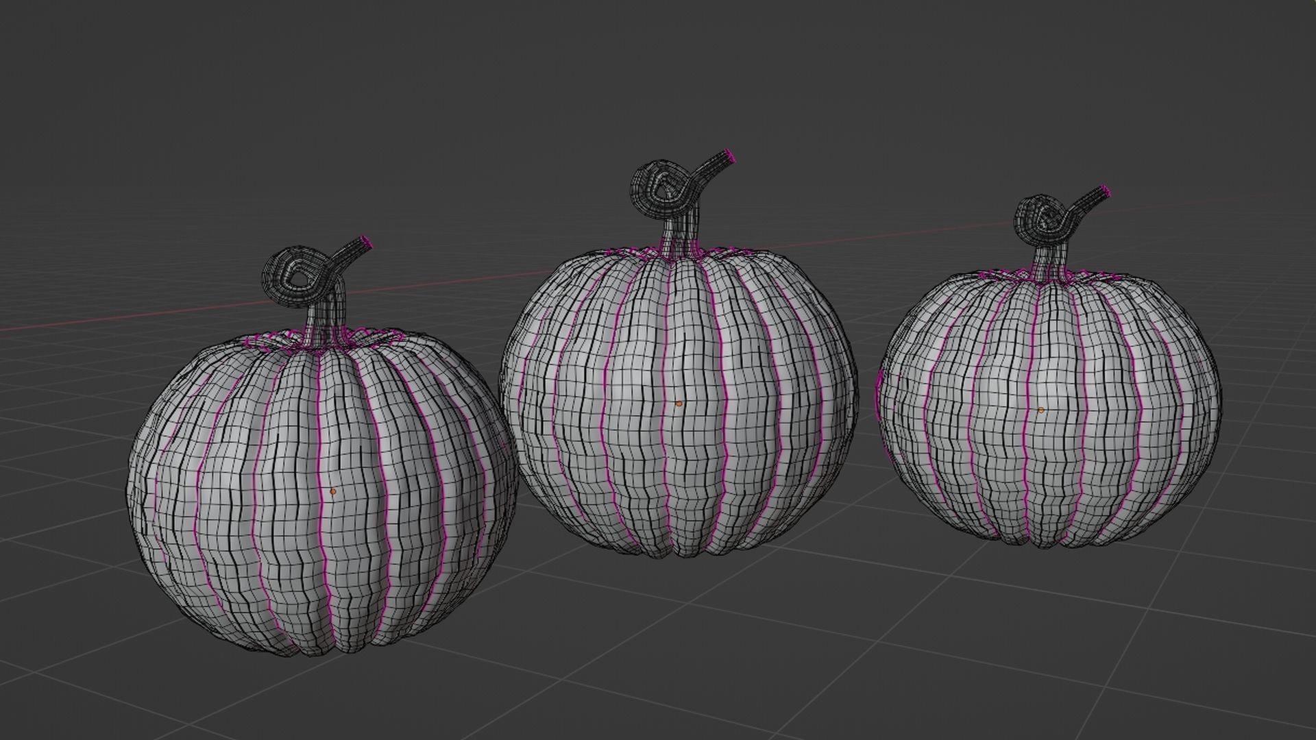 Halloween carved pumpkins 3D model_13