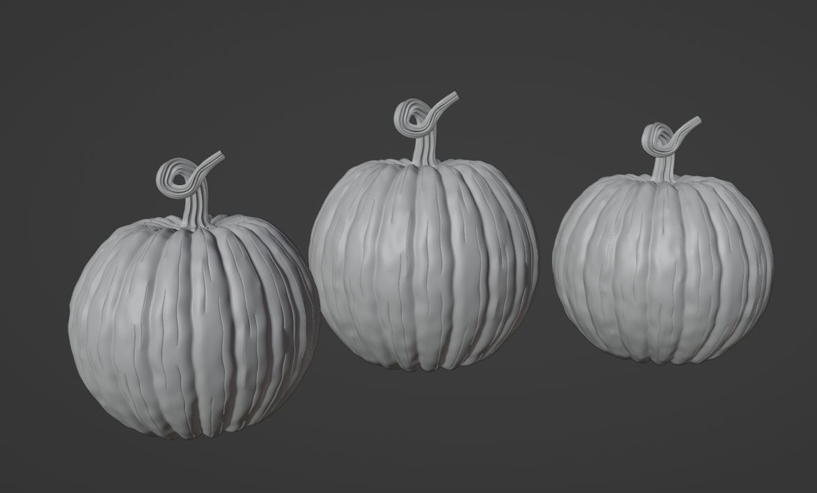 Halloween carved pumpkins 3D model_12