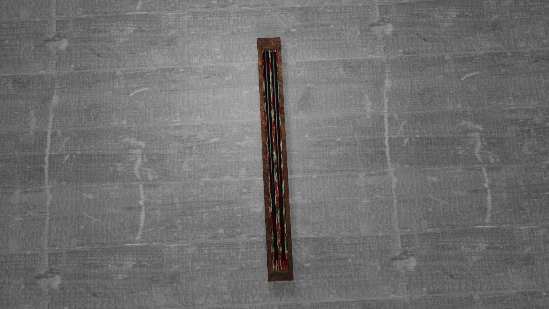 chopsticks set of in box Low-poly 3D model_10