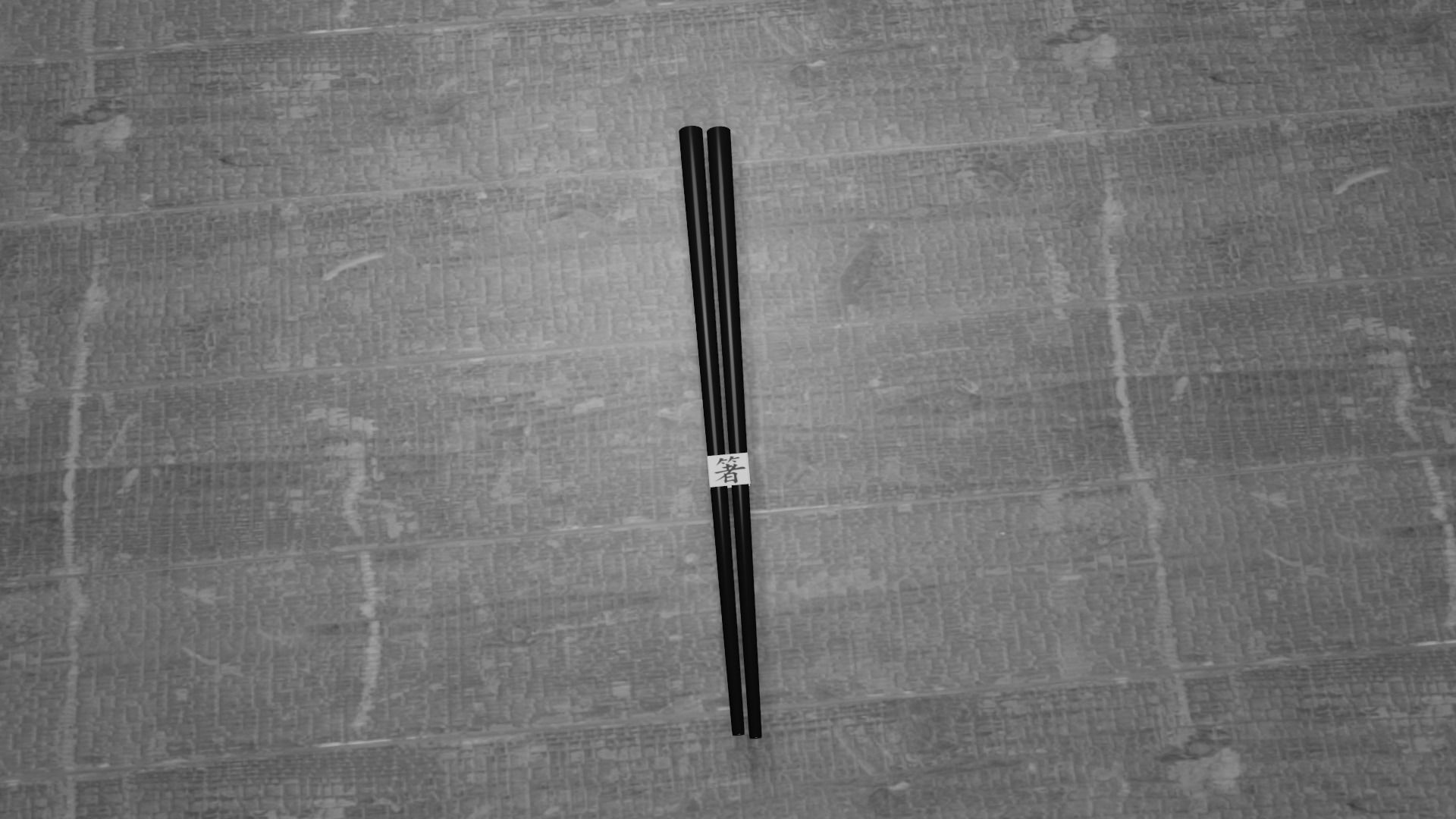 chopsticks set of in box Low-poly 3D model_15
