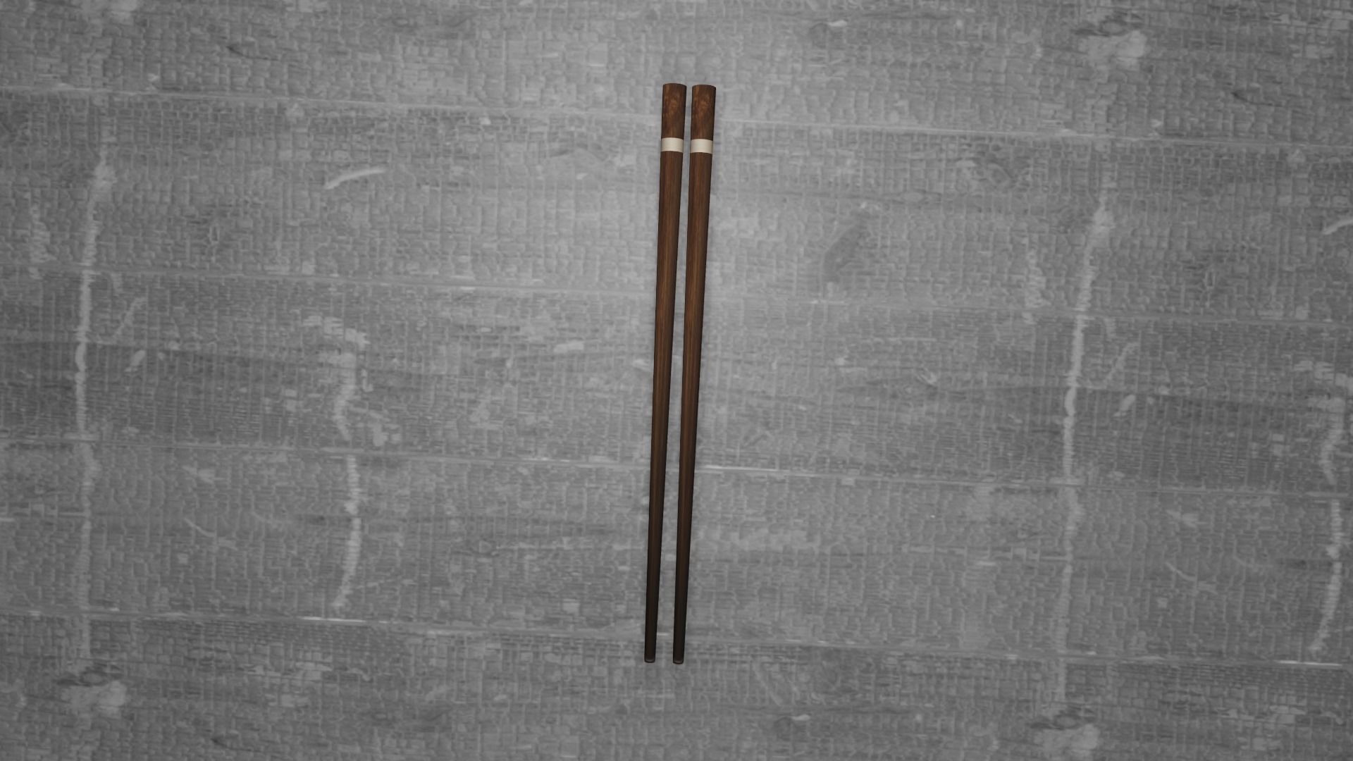chopsticks set of in box Low-poly 3D model_5