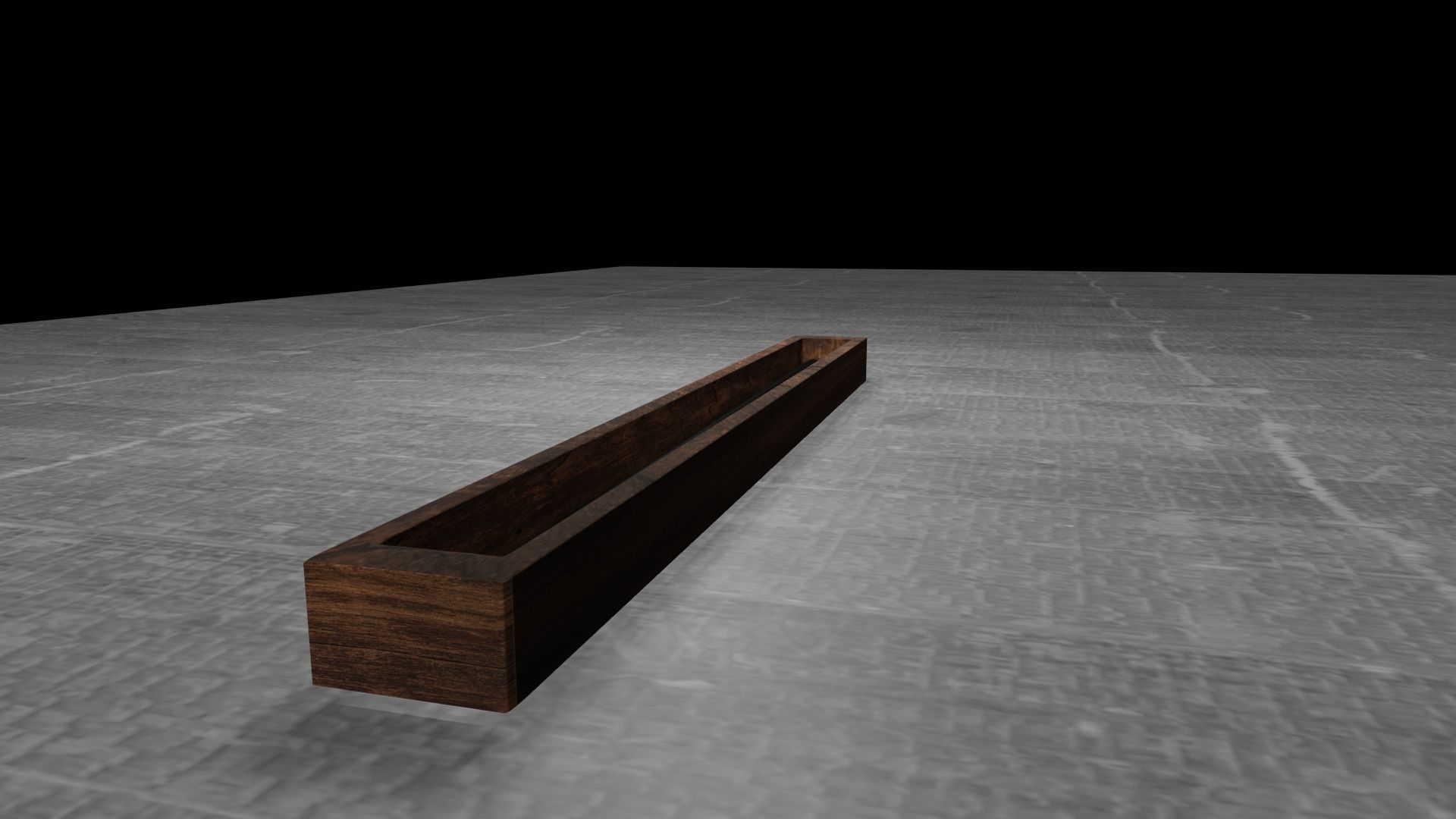 chopsticks set of in box Low-poly 3D model_16