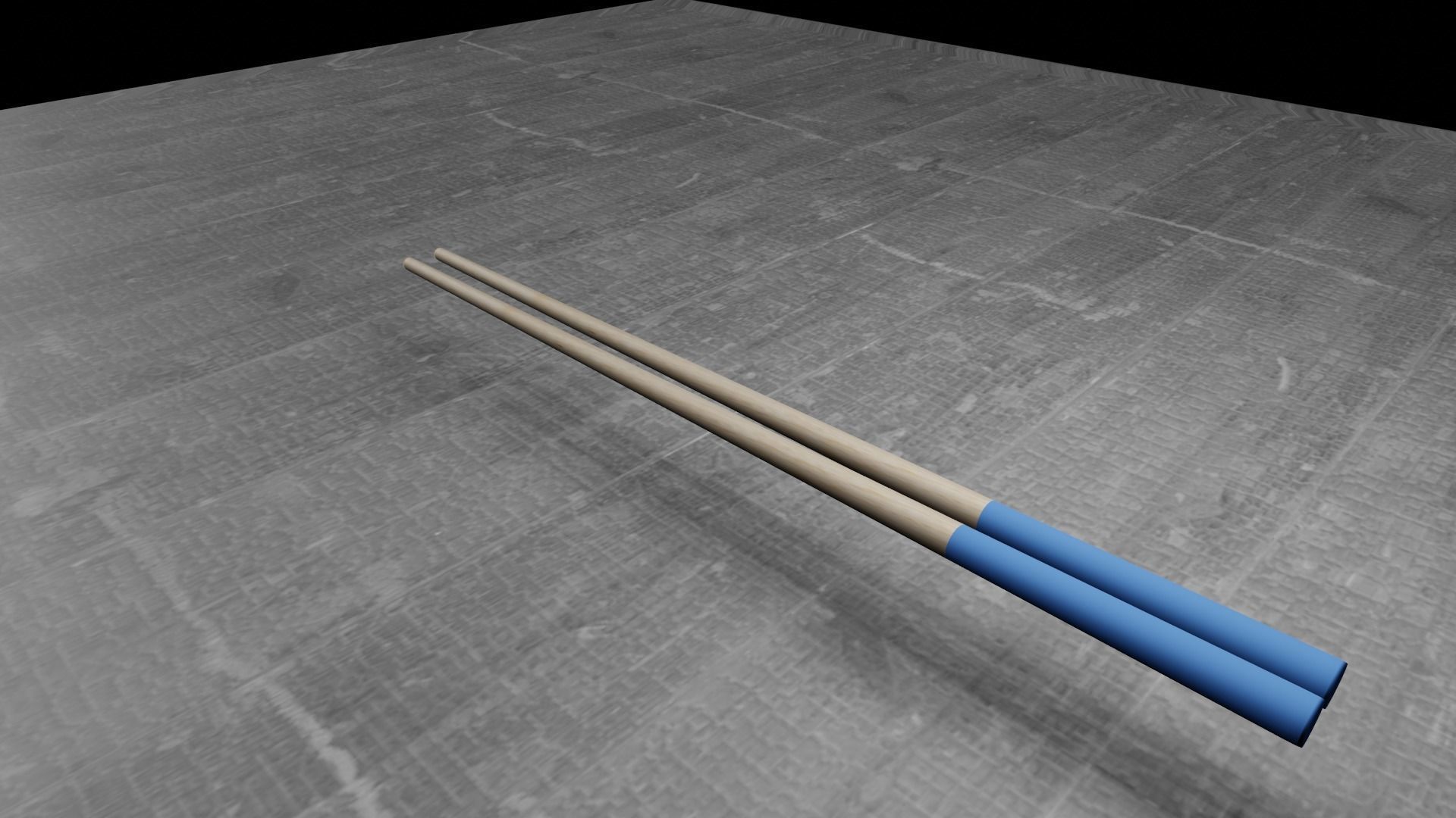 chopsticks set of in box Low-poly 3D model_7