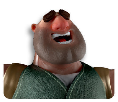 Fananees Cartoon Characters in Ramadan  Low-poly 3D model_11