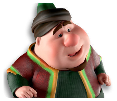 Fananees Cartoon Characters in Ramadan  Low-poly 3D model_3