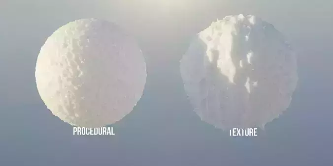 Procedural and Texture Snow Shader for Blender