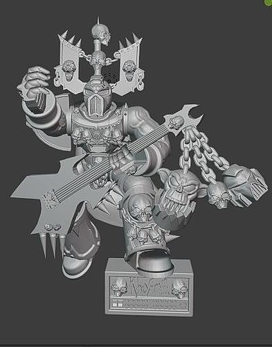 Choas Guitar Berzerker 3D print model