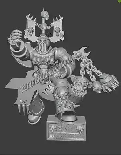 Choas Guitar Berzerker 3D print model