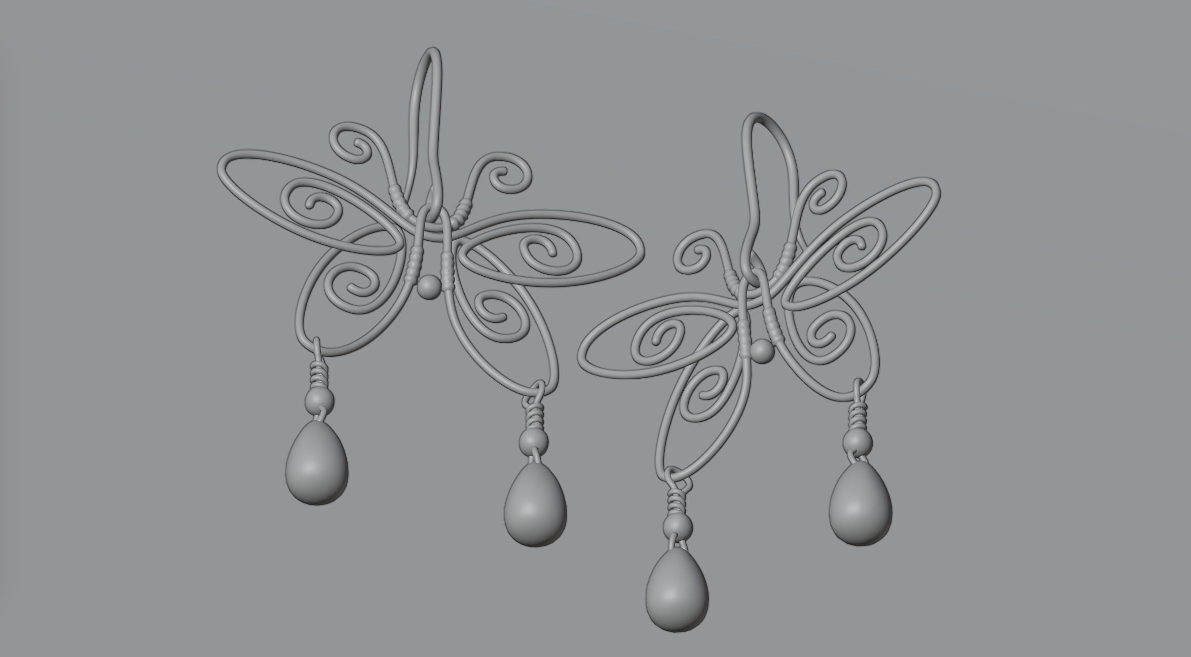 Earrings 13 3D model_3