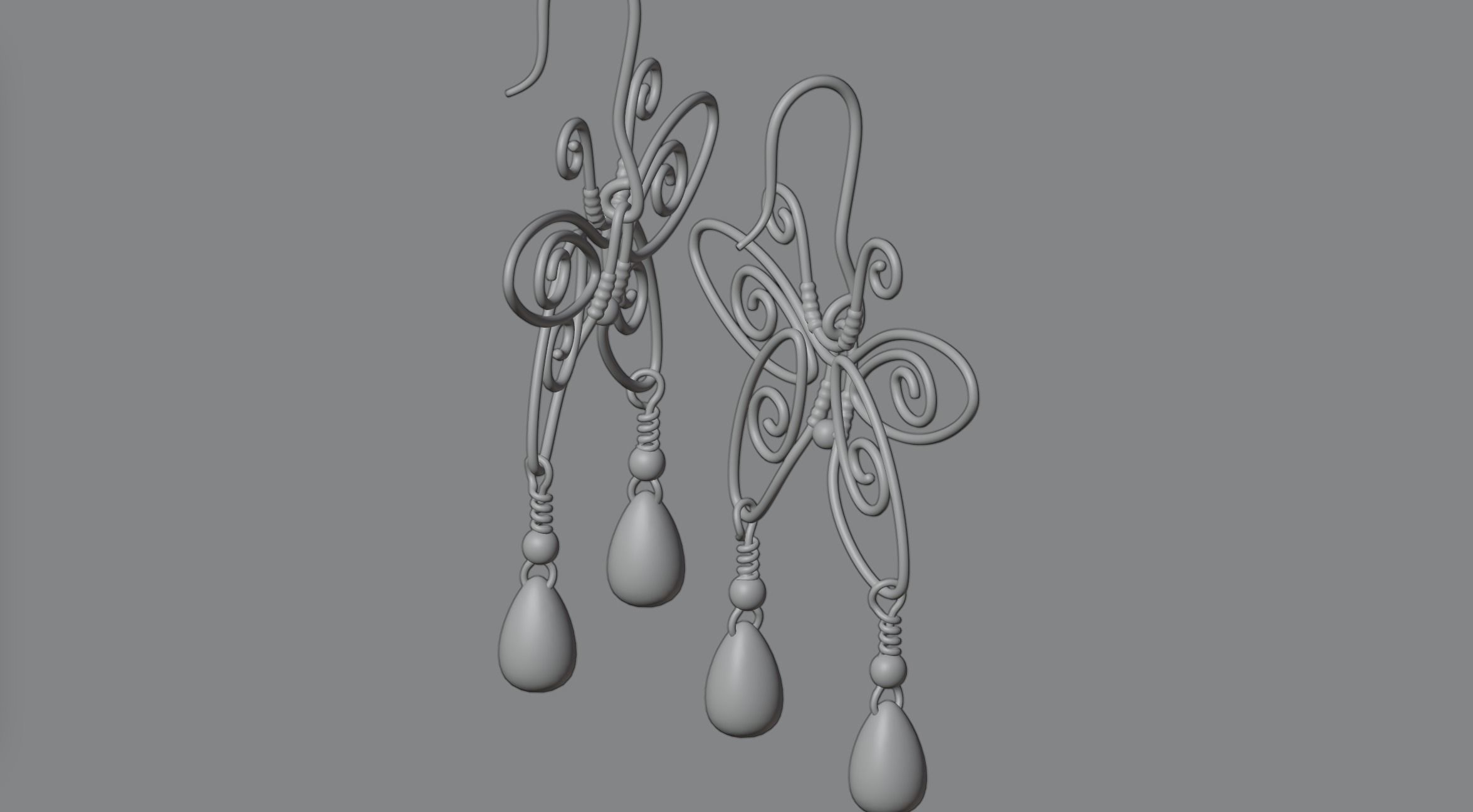 Earrings 13 3D model_2