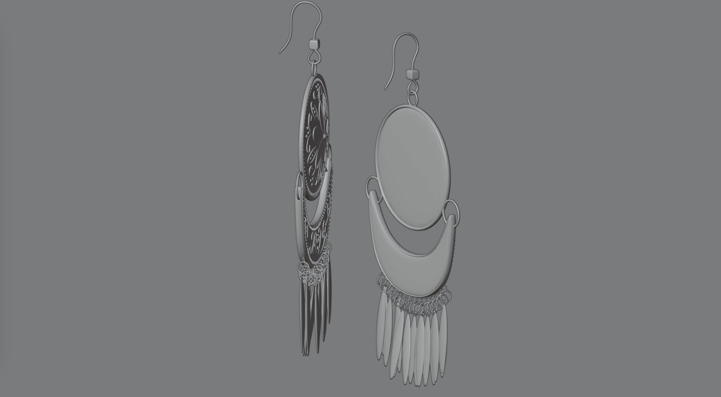 Earrings 16 3D model_2