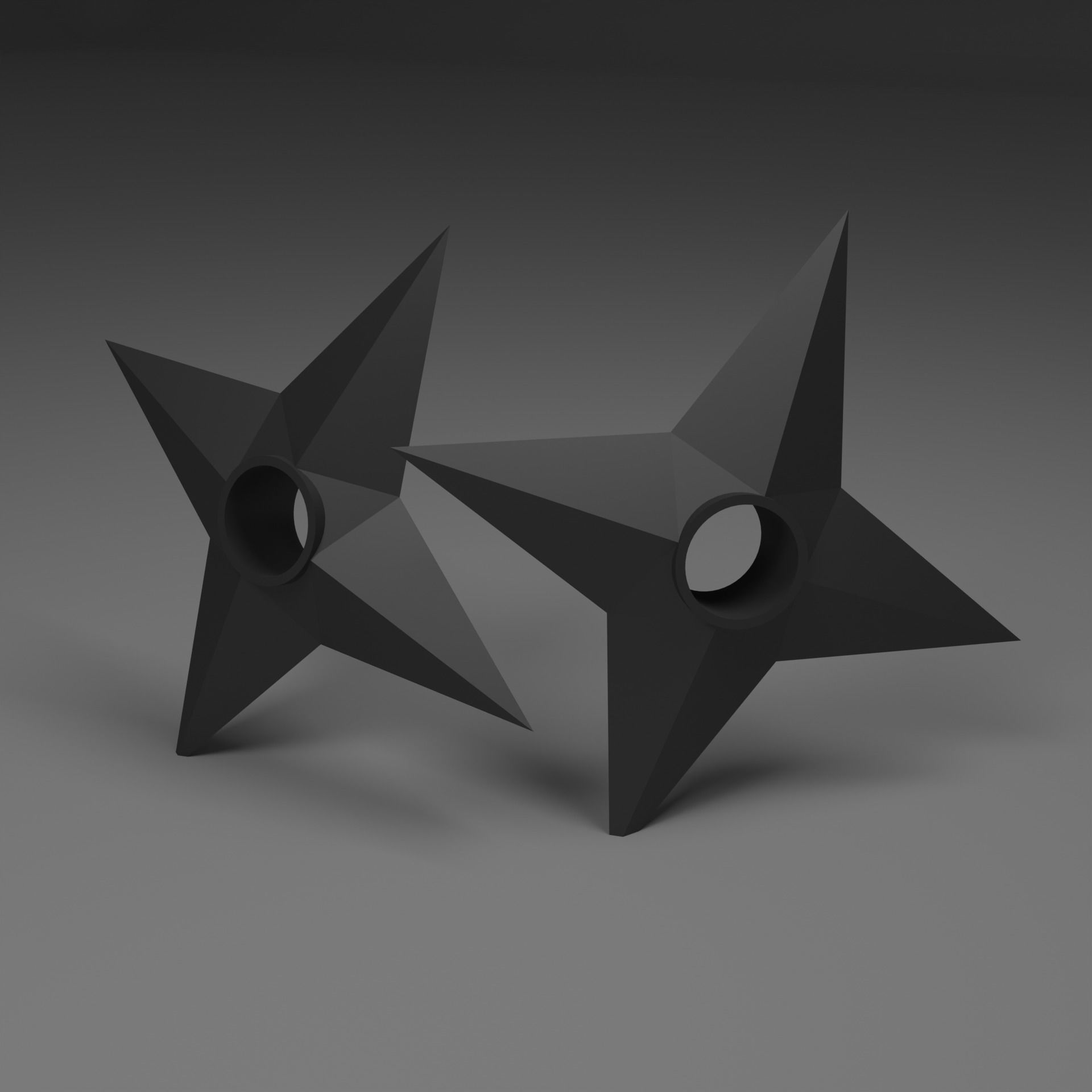 Kunai and Shuriken from the anime Naruto Free 3D model_2