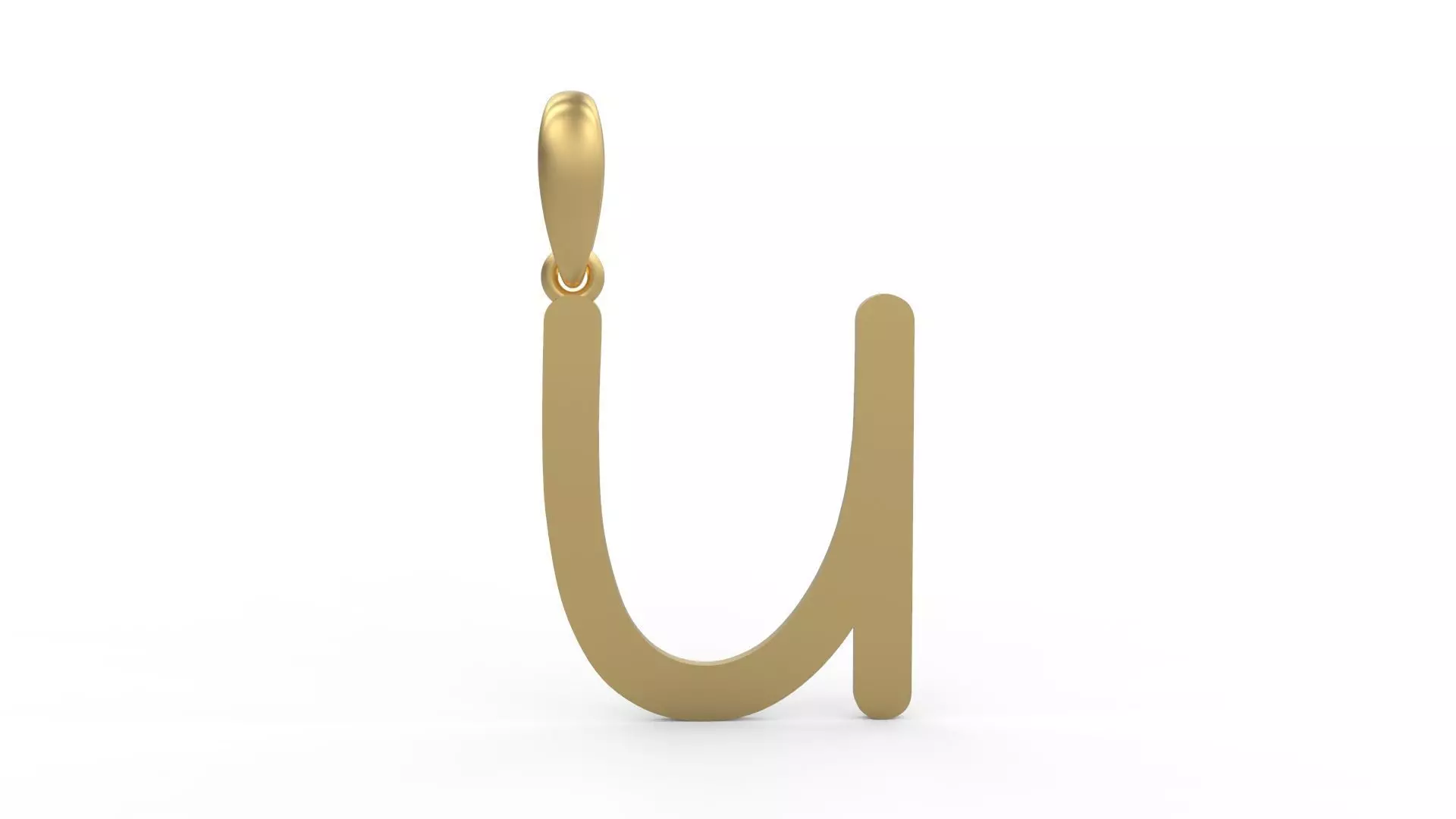 Initial Letters Pendant CALDERDALE U 3D print model_0