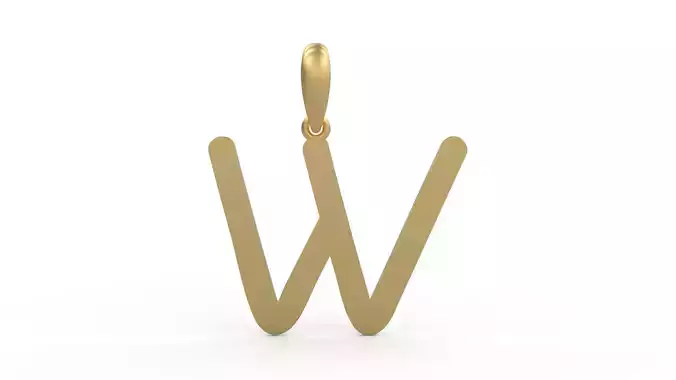 Initial Letters Pendant CALDERDALE W