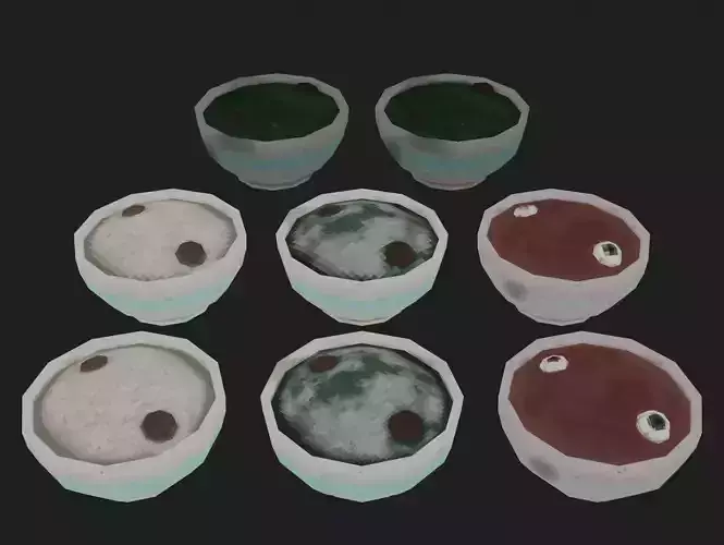 plate in the style of graphics with ps1 Free low-poly 3D model