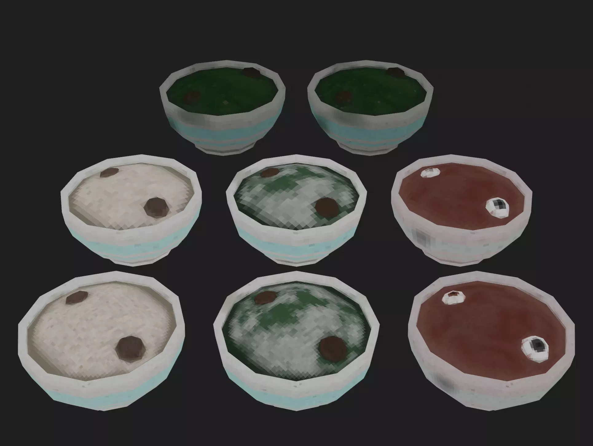 plate in the style of graphics with ps1 Free low-poly 3D model_0