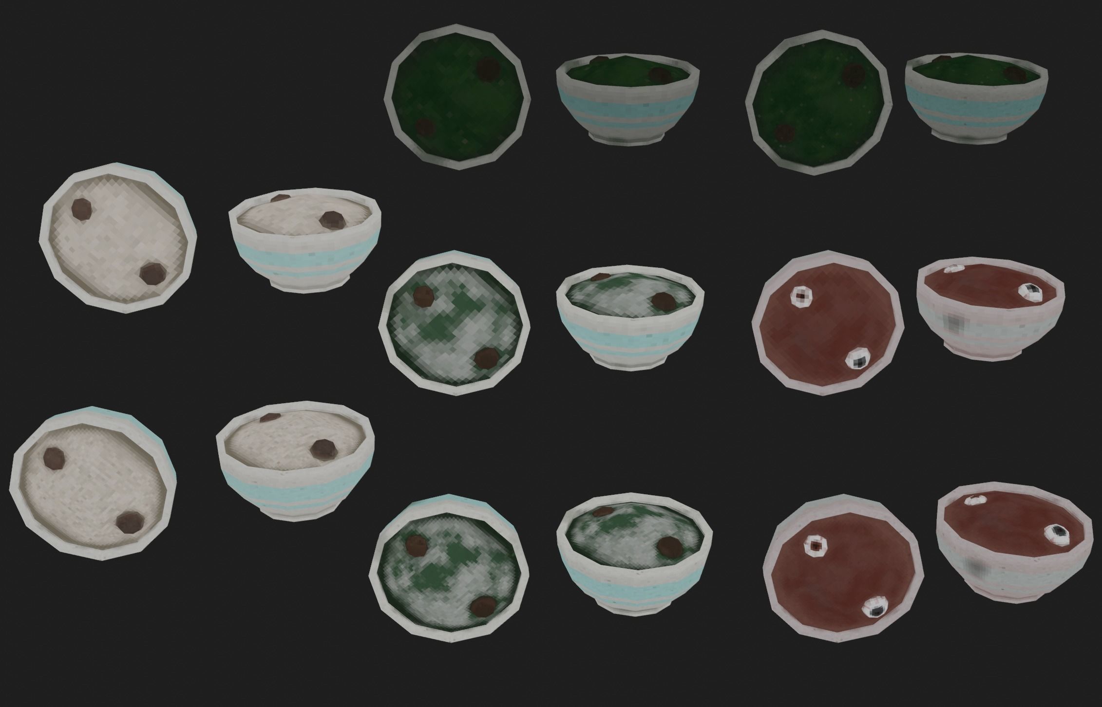 plate in the style of graphics with ps1 Free low-poly 3D model_4