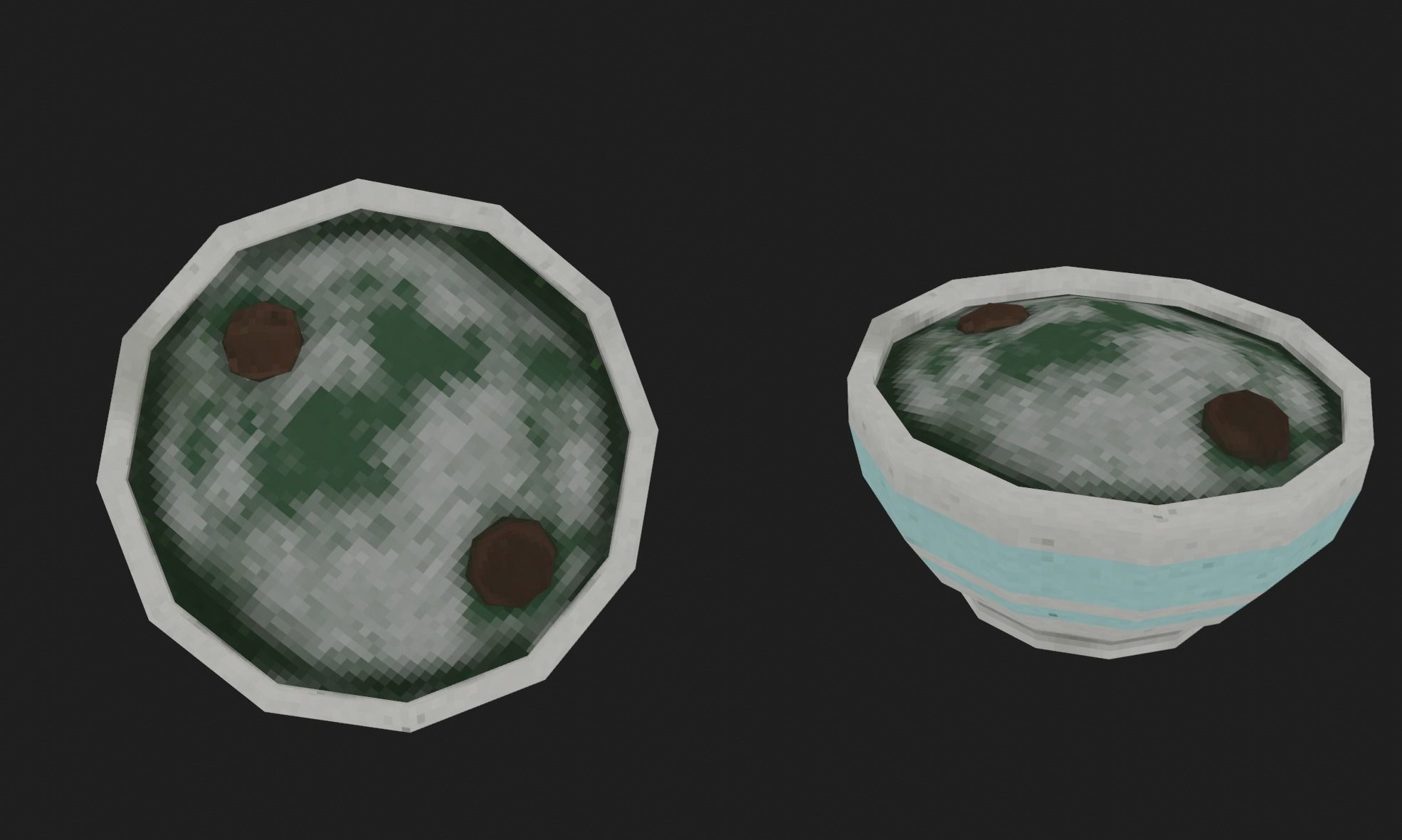 plate in the style of graphics with ps1 Free low-poly 3D model_12