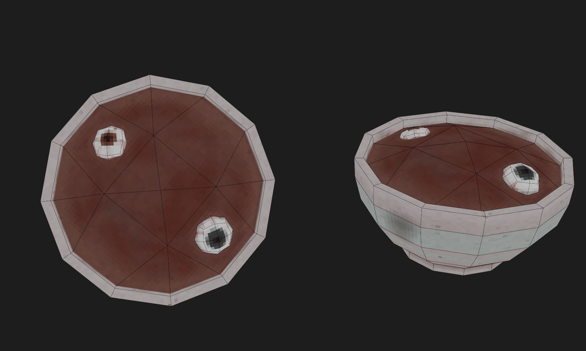 plate in the style of graphics with ps1 Free low-poly 3D model_5