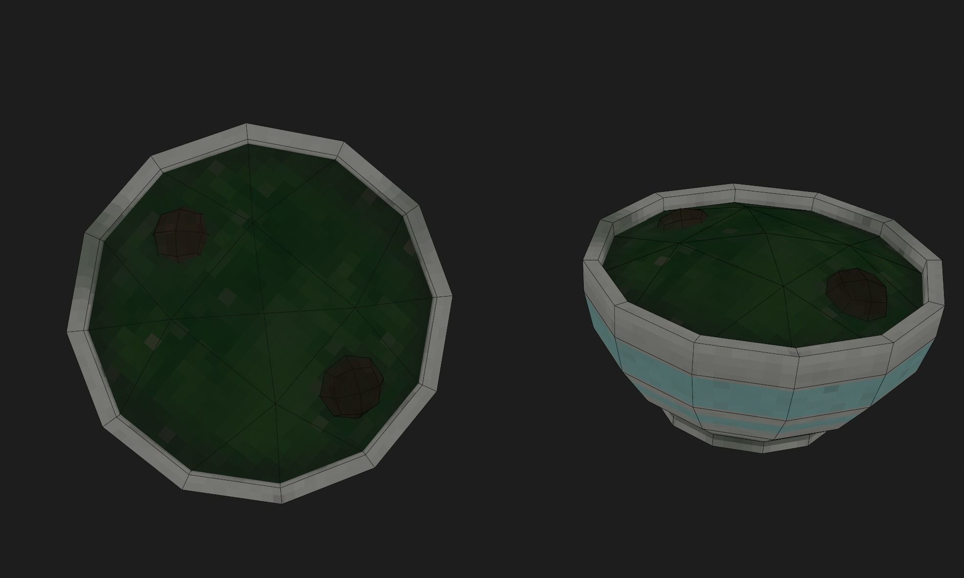 plate in the style of graphics with ps1 Free low-poly 3D model_15