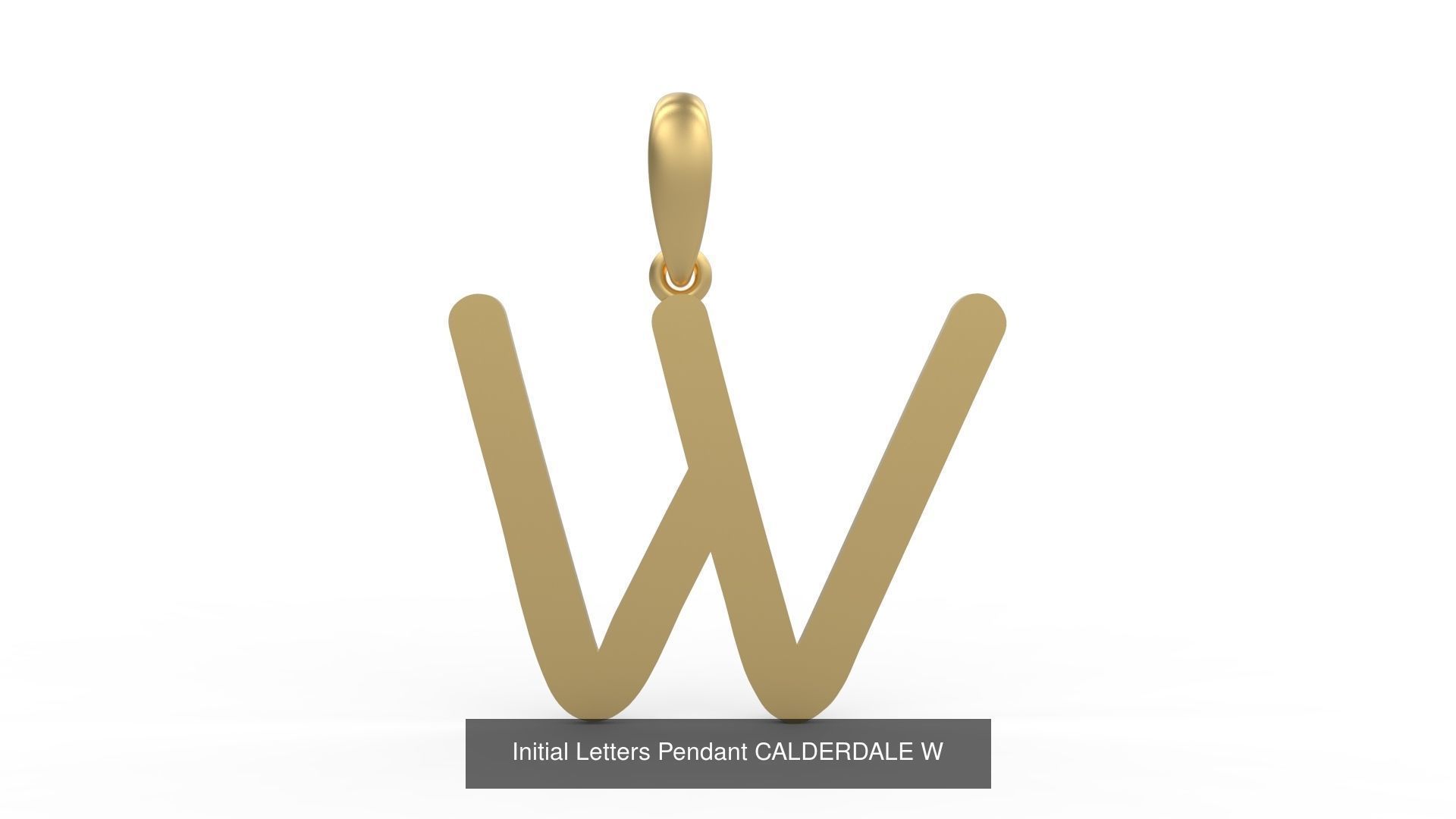 Initial Letters Pendant Alphabets CALDERDALE 3D Model Collection_25