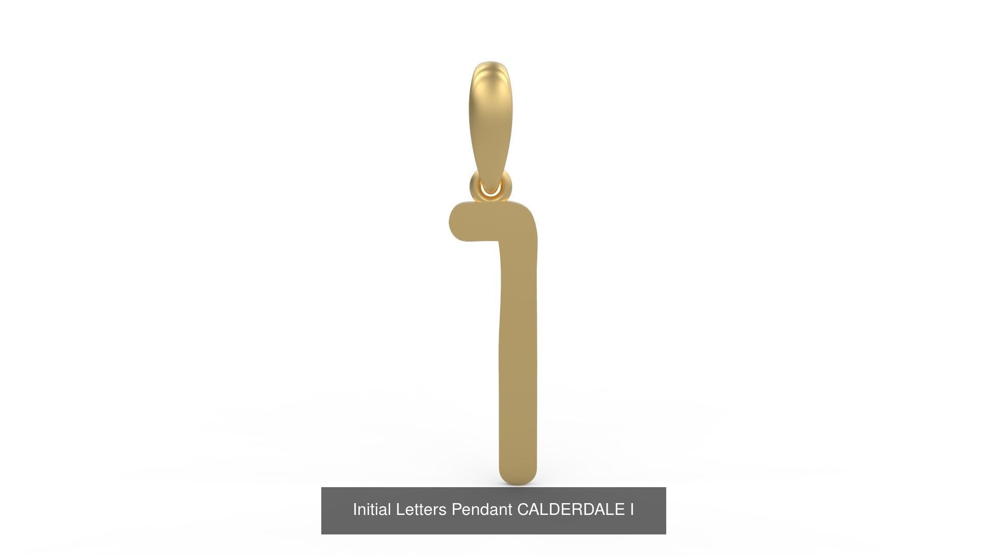 Initial Letters Pendant Alphabets CALDERDALE 3D Model Collection_11
