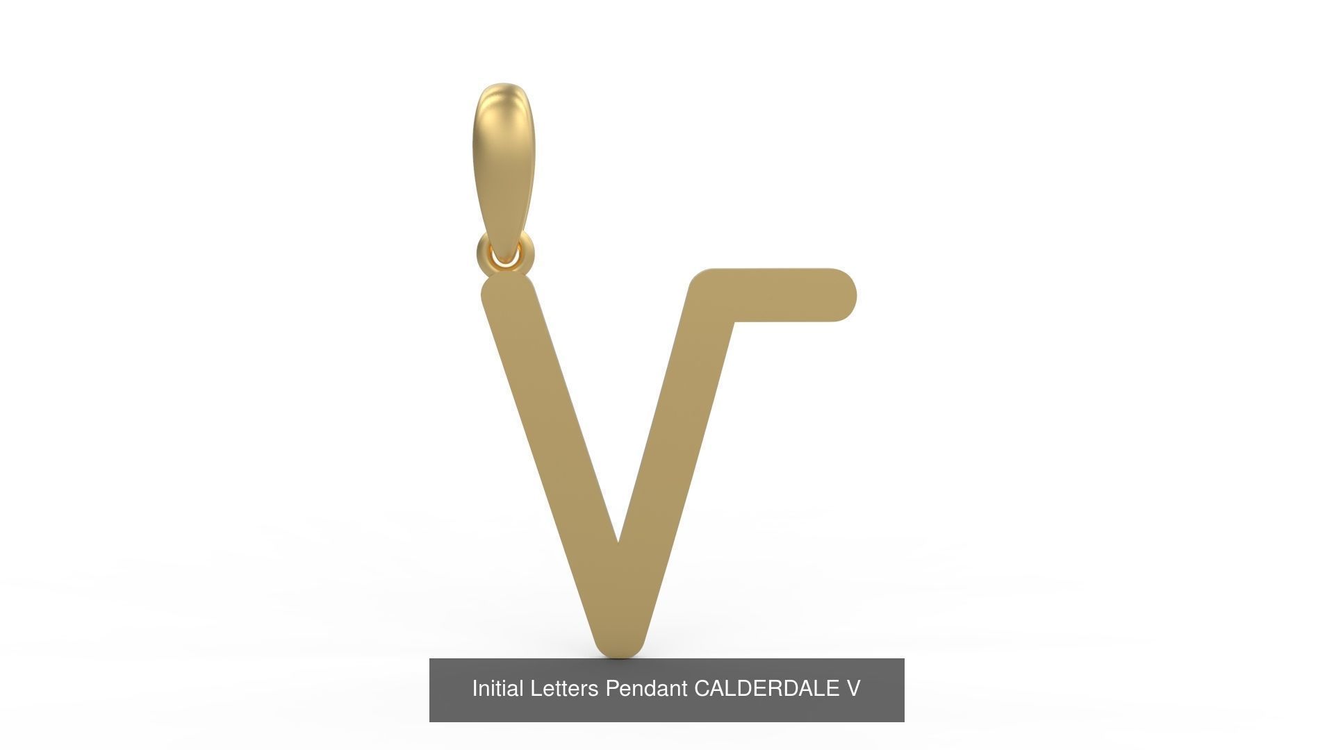 Initial Letters Pendant Alphabets CALDERDALE 3D Model Collection_24