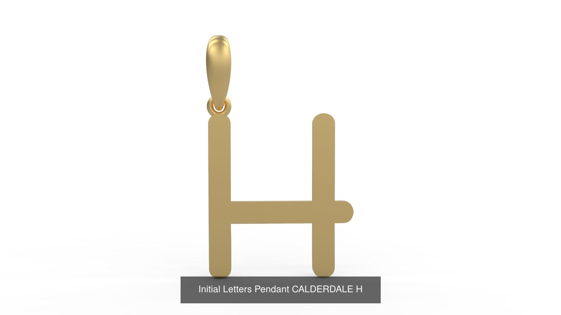 Initial Letters Pendant Alphabets CALDERDALE 3D Model Collection_10