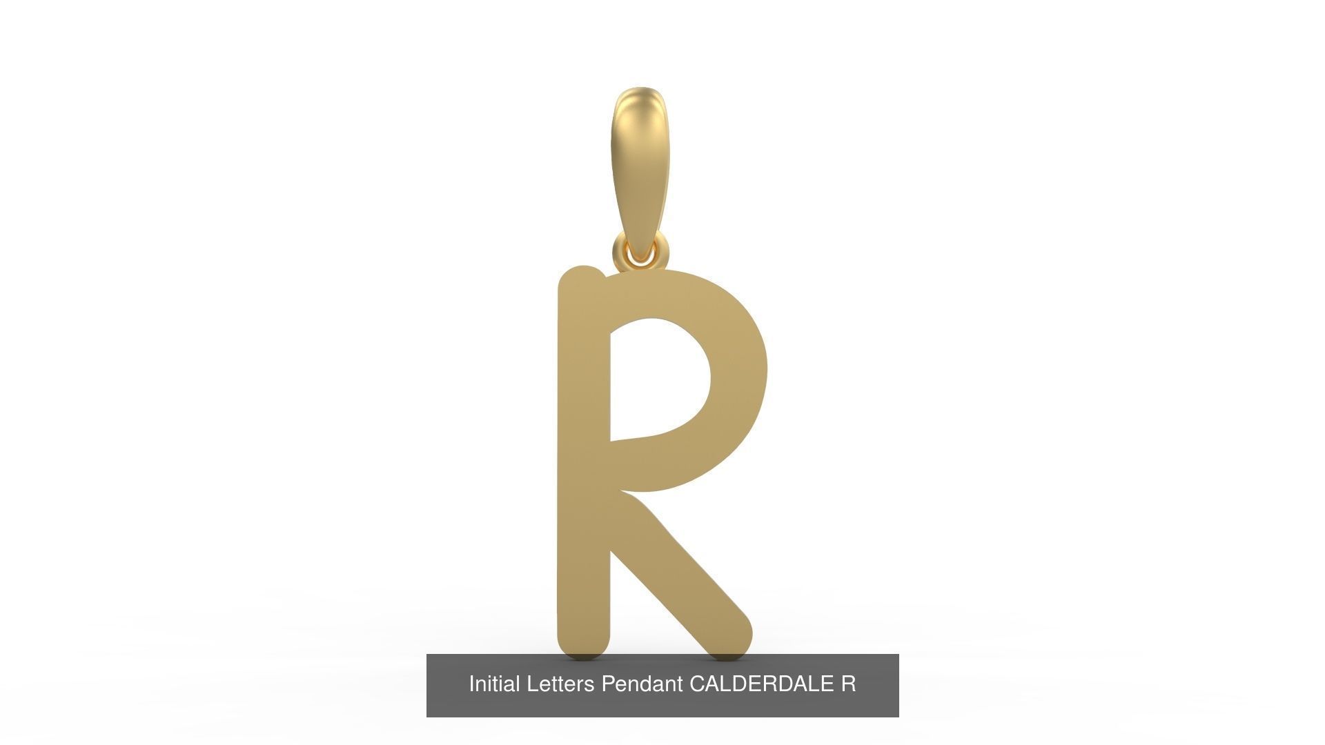 Initial Letters Pendant Alphabets CALDERDALE 3D Model Collection_20