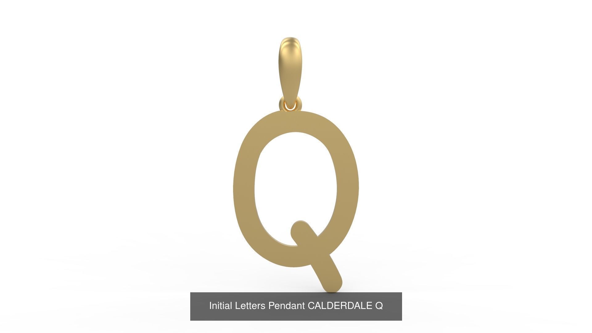 Initial Letters Pendant Alphabets CALDERDALE 3D Model Collection_19
