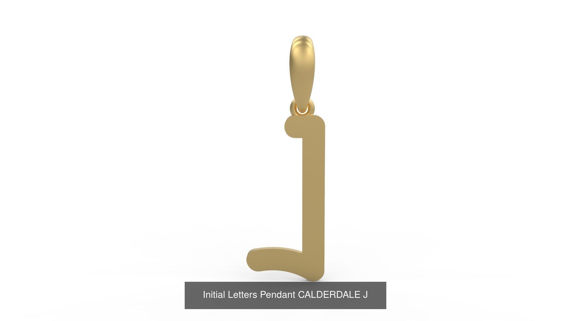 Initial Letters Pendant Alphabets CALDERDALE 3D Model Collection_12