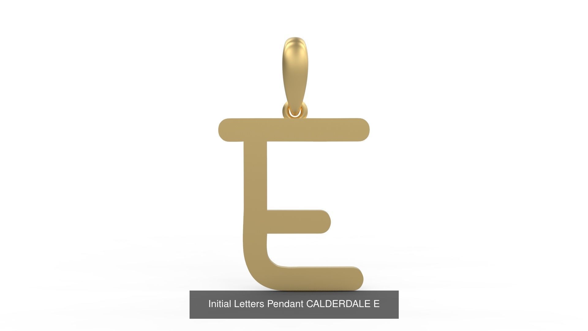 Initial Letters Pendant Alphabets CALDERDALE 3D Model Collection_7