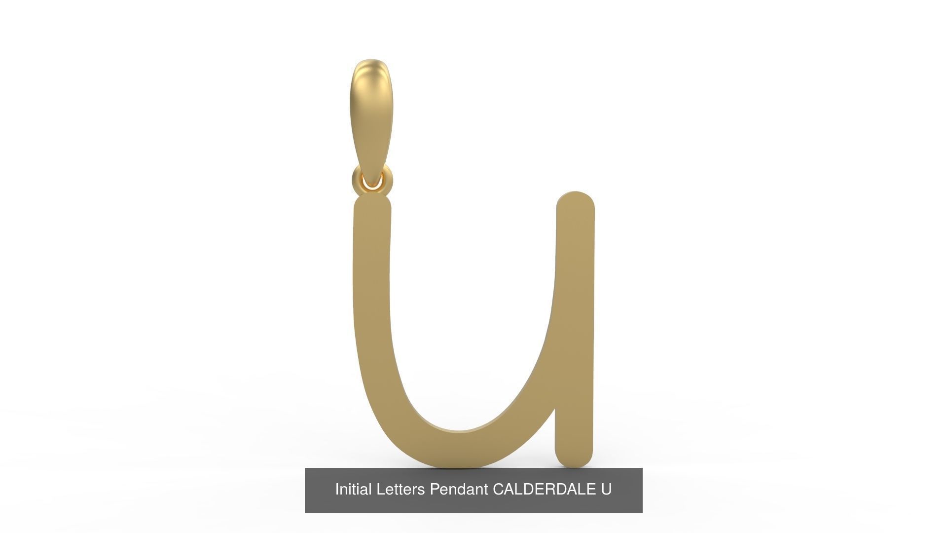 Initial Letters Pendant Alphabets CALDERDALE 3D Model Collection_23
