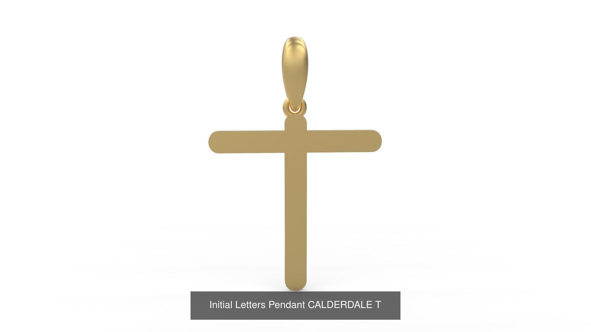 Initial Letters Pendant Alphabets CALDERDALE 3D Model Collection_22