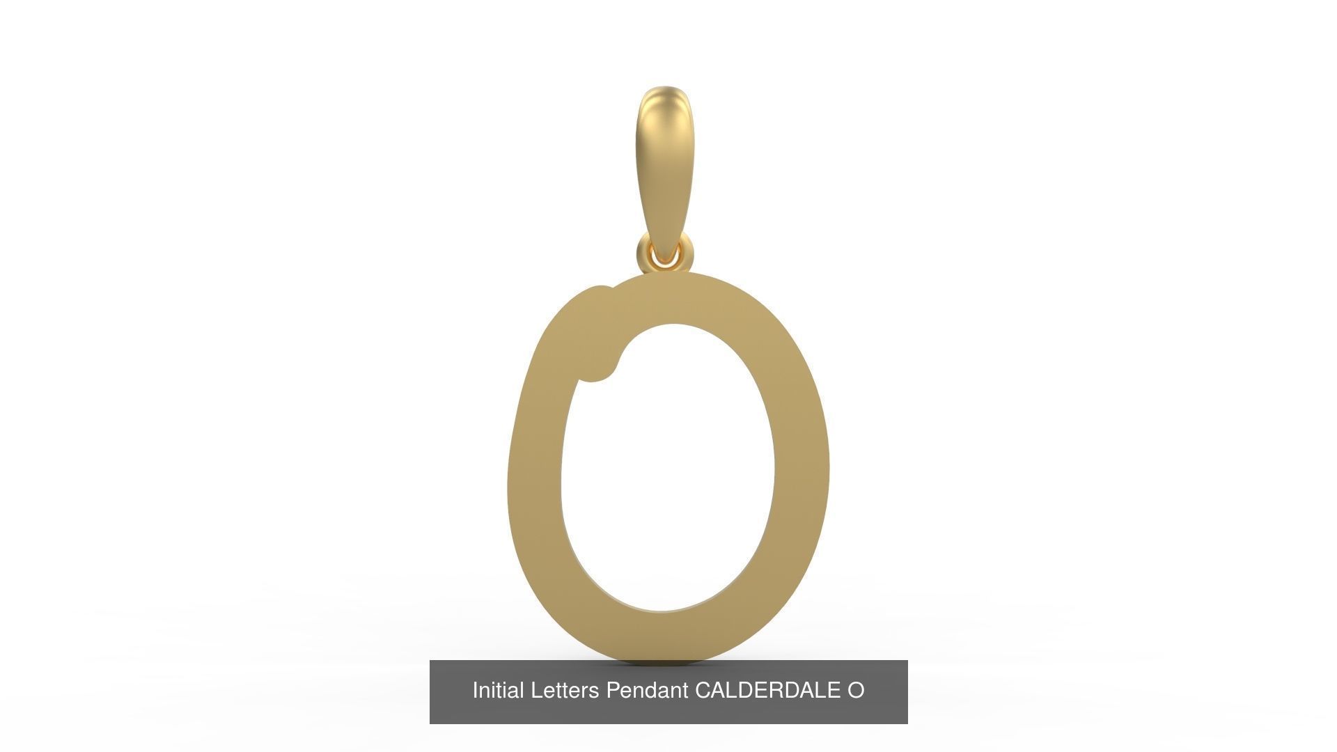 Initial Letters Pendant Alphabets CALDERDALE 3D Model Collection_17