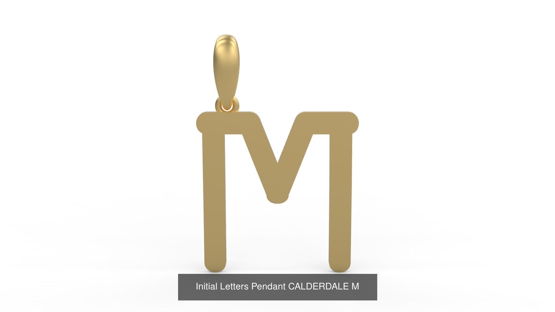 Initial Letters Pendant Alphabets CALDERDALE 3D Model Collection_15